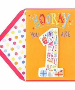 Hello Shop Monrovia Papyrus Hooray You Are 1 Birthday Card