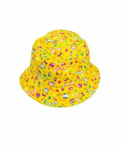 Sanrio Gudetama Lazy 80s Yellow Bucket Hat