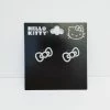 Sanrio Hello Kitty Bow Rhinestone Earrings