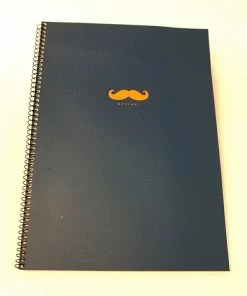Hello Shop Monrovia Notebooks Bonjour Mustache Spiral Notebook