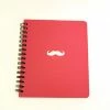 Hello Shop Monrovia Bonjour Mustache Mini Spiral Notebook Notebooks