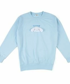 Sanrio Characters Applique Sweatshirt Cinnamoroll