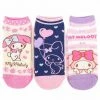 Sanrio My Melody 3 Pack Sneaker Socks