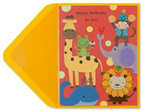 Hello Shop Monrovia Papyrus Party Animals Birthday Card Pouches