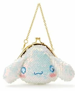 Sanrio Characters Sequin Mini Coin Purse Cinnamoroll