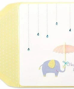 Sanrio Papyrus Elephant And Umbrella Happy Baby Shower Card Pouches