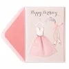 Hello Shop Monrovia Pouches Papyrus Handmade Ballerina Outfit Birthday Card
