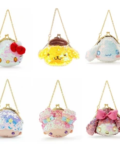 Sanrio Characters Sequin Mini Coin Purse Cinnamoroll