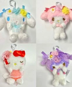 Weactive Sanrio Characters Flower Ribbon Clip-on Mascot Cinnamoroll