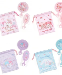 Hello Kitty Sanrio Characters Mirror And Brush Set