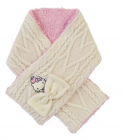 Sanrio Characters Cable Knit Winter Kids Scarf Hello Kitty
