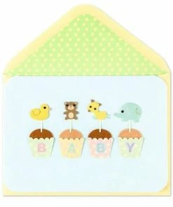 Sanrio Monrovia Papyrus Cupcakes New Baby Card