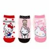 Sanrio Hello Kitty 3 Pack Sneaker Socks