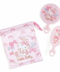 Hello Kitty Sanrio Characters Mirror And Brush Set