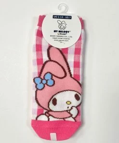 Weactive Cinnamoroll Sanrio Characters Gingham Adult Socks