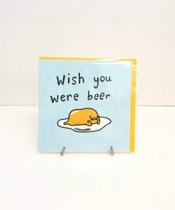 Sanrio Shop All Collaborations Gudetama Beer Card By Jolly Awesome