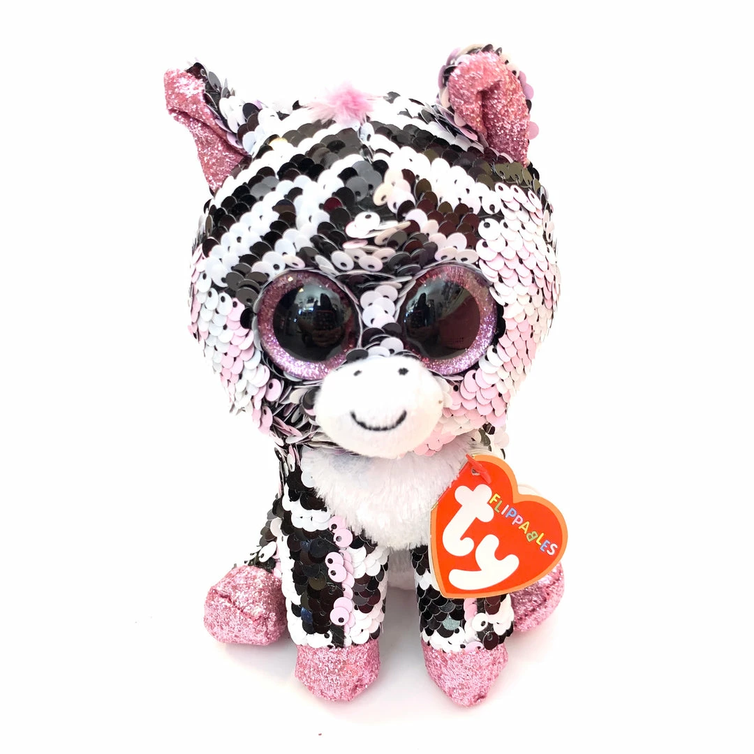 Hello Shop Monrovia Zoey TY Flippables Zebra Plush Pouches