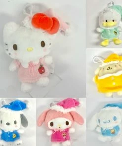 Weactive Cinnamoroll Sanrio Characters Fluffy Pajama Clip-on Mascot