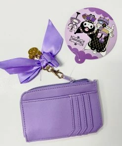 Sanrio Kuromi Ribbon Collection Card Case And Coin Pouch