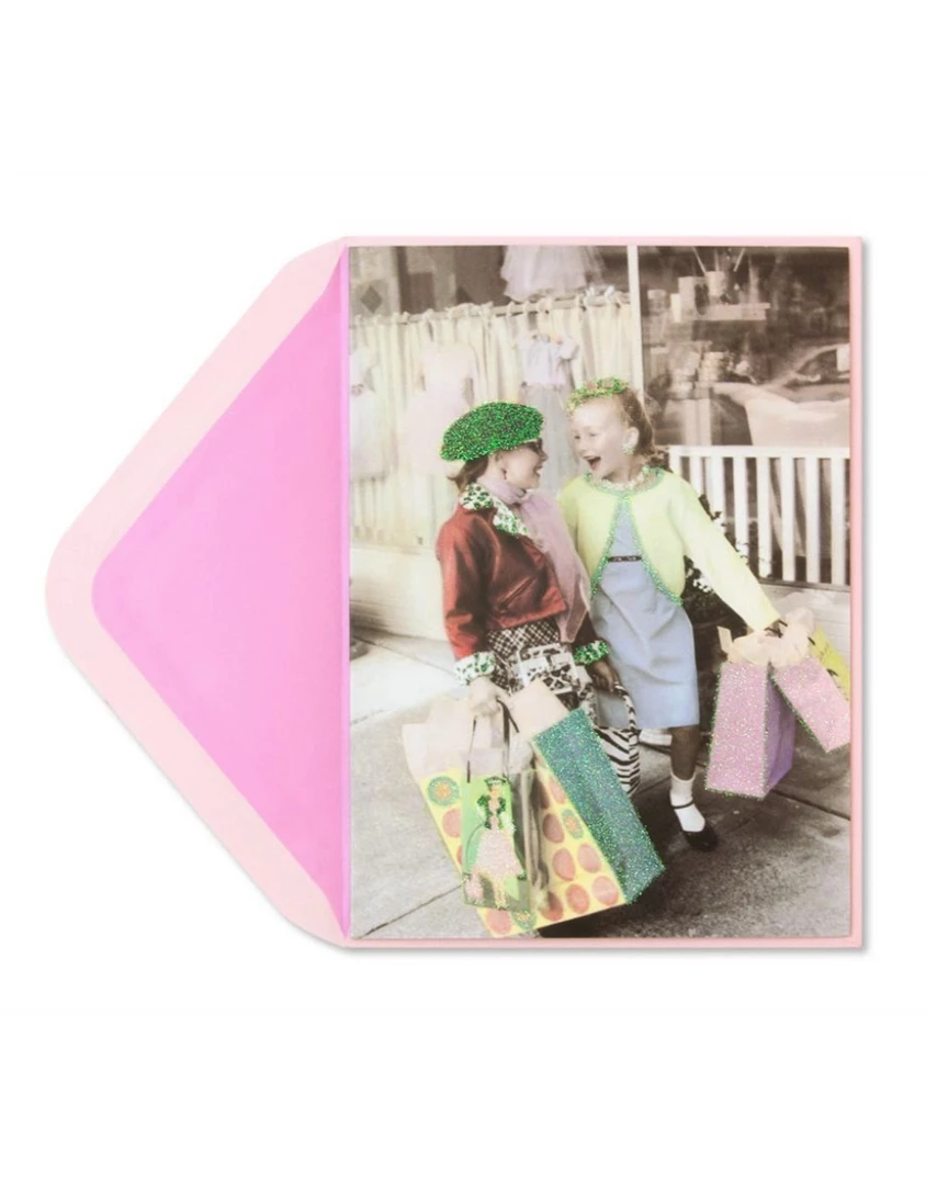 Hello Shop Monrovia Papyrus Girls Shopping Birthday Card