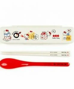 Sanrio Happy Spring Spoon And Chopsticks Set - Hello Kitty