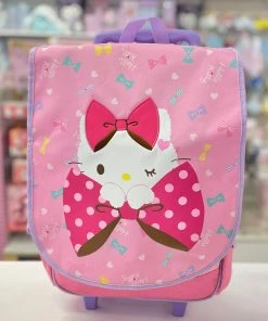 Sanrio Hello Kitty Ribbon 16” Trolley/Rolling Backpack